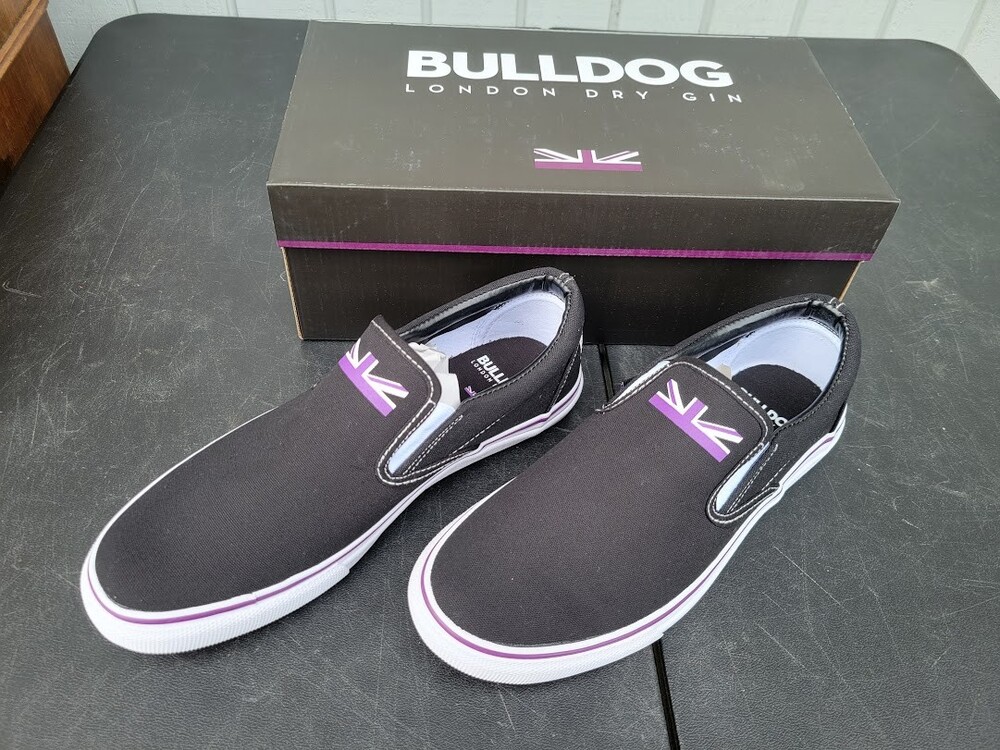 Bulldog London Dry Gin Mens Slip On Sneaker Shoes Size 9